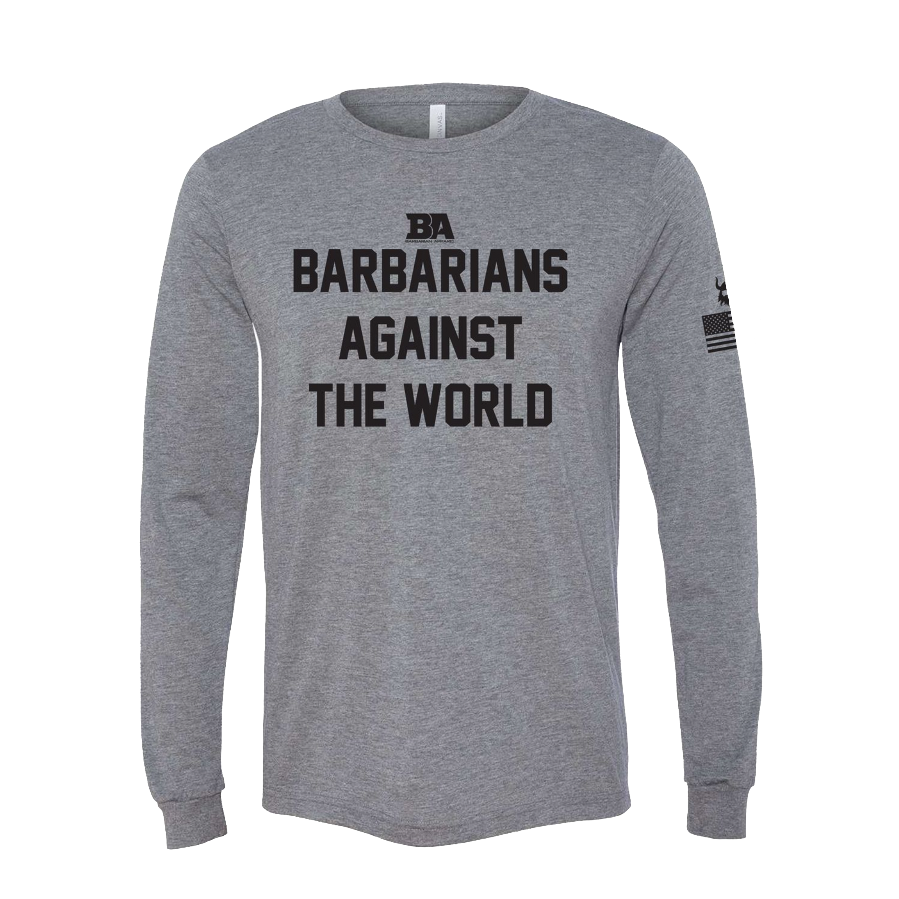 Barbarians Against The World Tri-Blend Long Sleeve