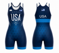 Blue USA WOMENS Singlet