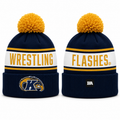 Kent State Wrestling Pom Beanie