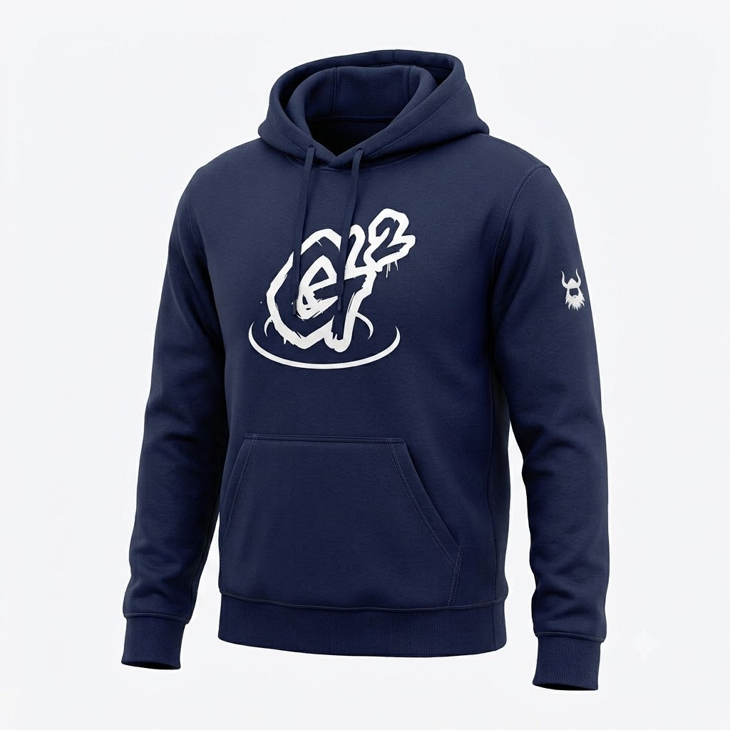 Grey Burnett Navy Hoodie