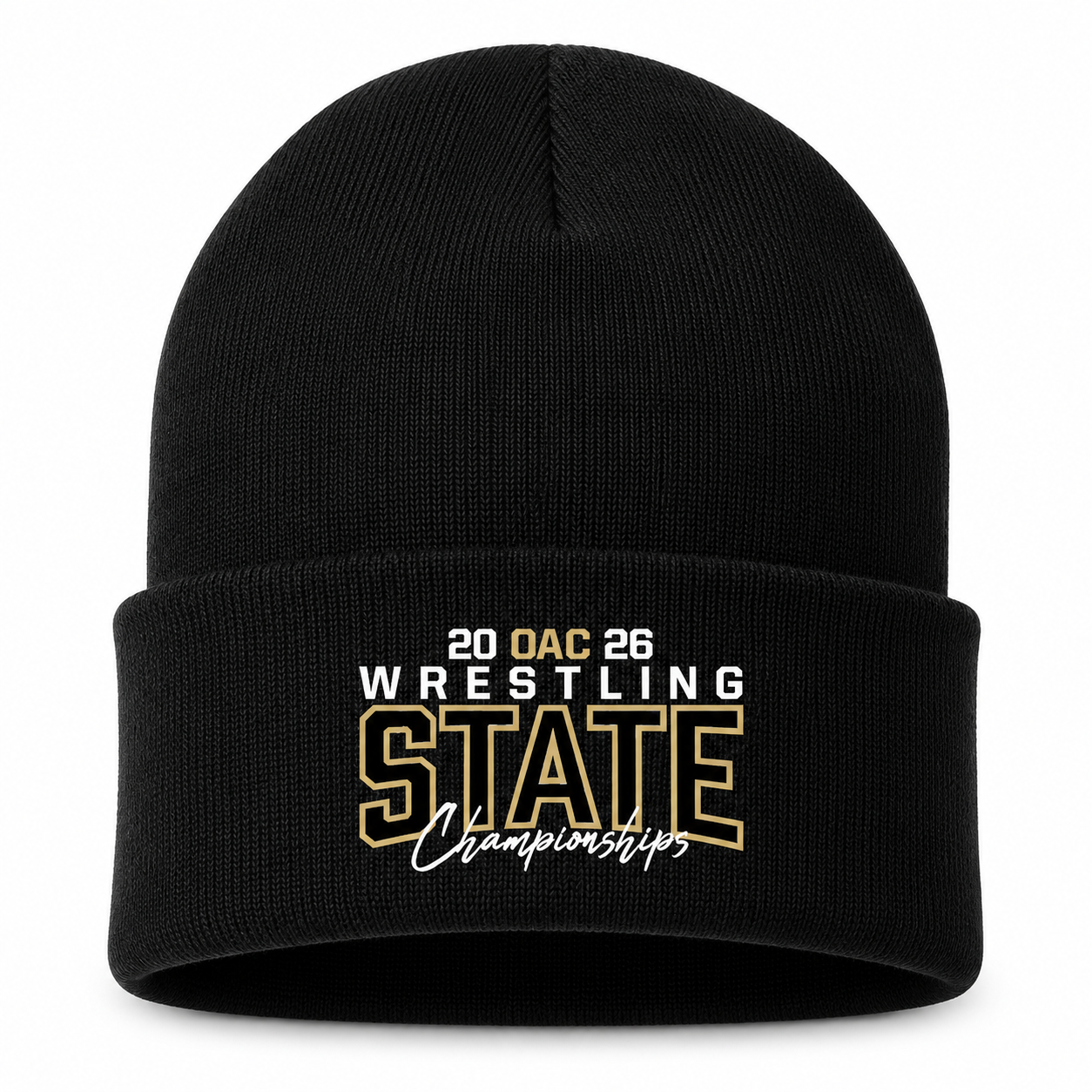 2026 OAC State Black Beanie