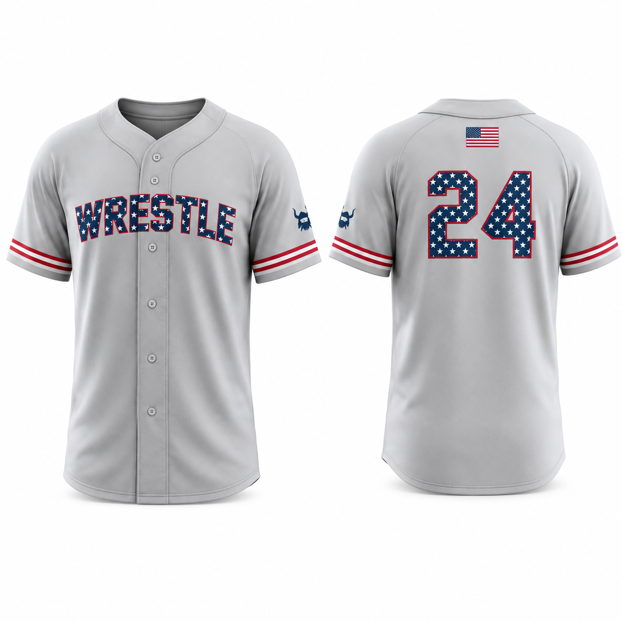 USA Wresle Baseball Jersey