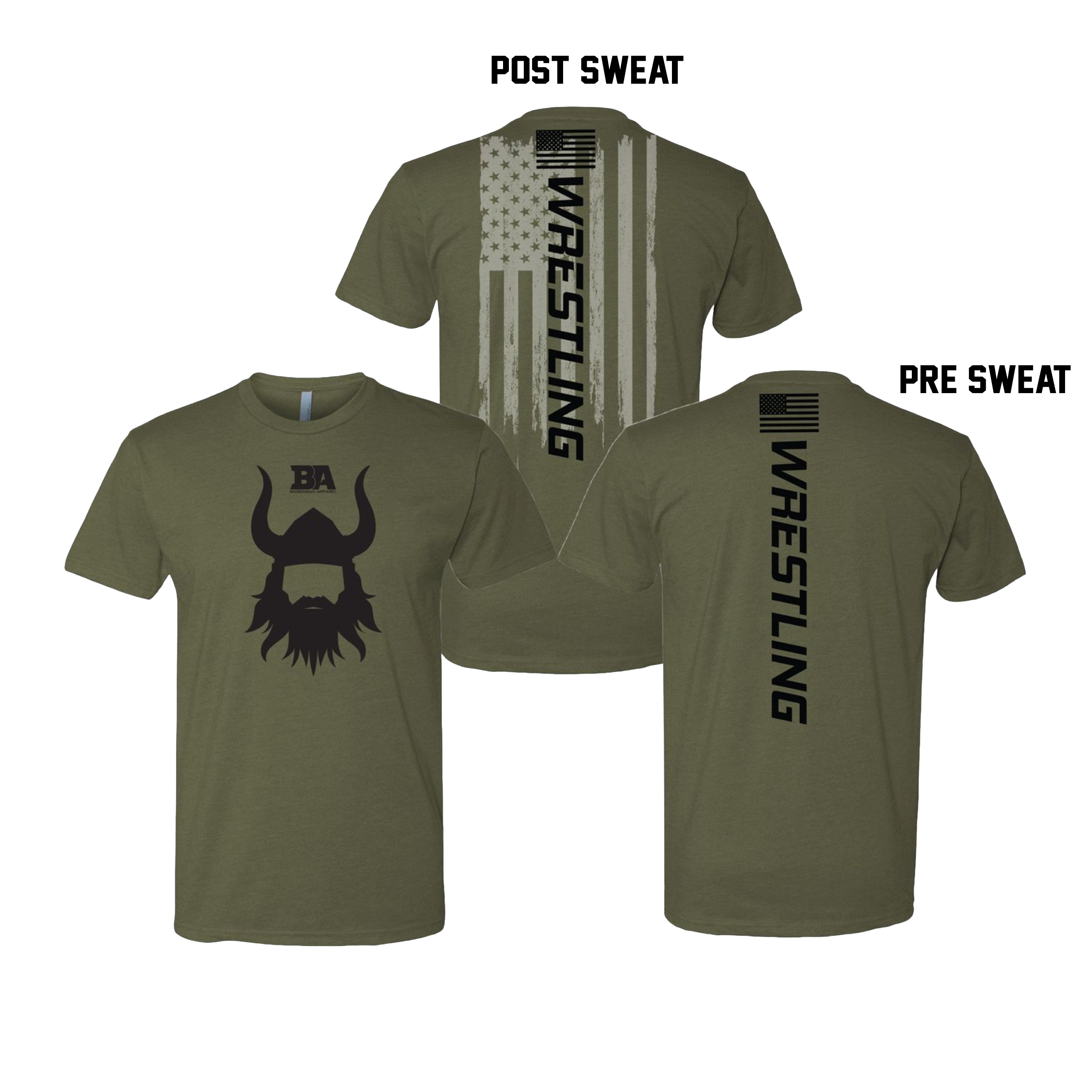 BA Sweat Activated Olive Shirt