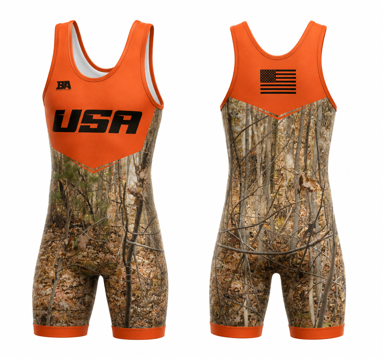 Hunter Camo Mens Singlet