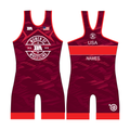 BA Women Of Wrestling Red Singlet