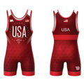 Red USA MENS Singlet