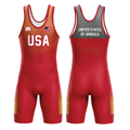 Red/Gold Usa Barbarian Singlet